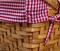 Vintiquewise Rectangular Basket Lined with Gingham Lining, Small (36)